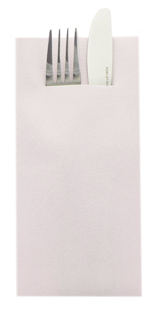 Mank Pocket-Napkins Linclass 1/8 Falz, 40 x 40 cm, Basic hellrosa
