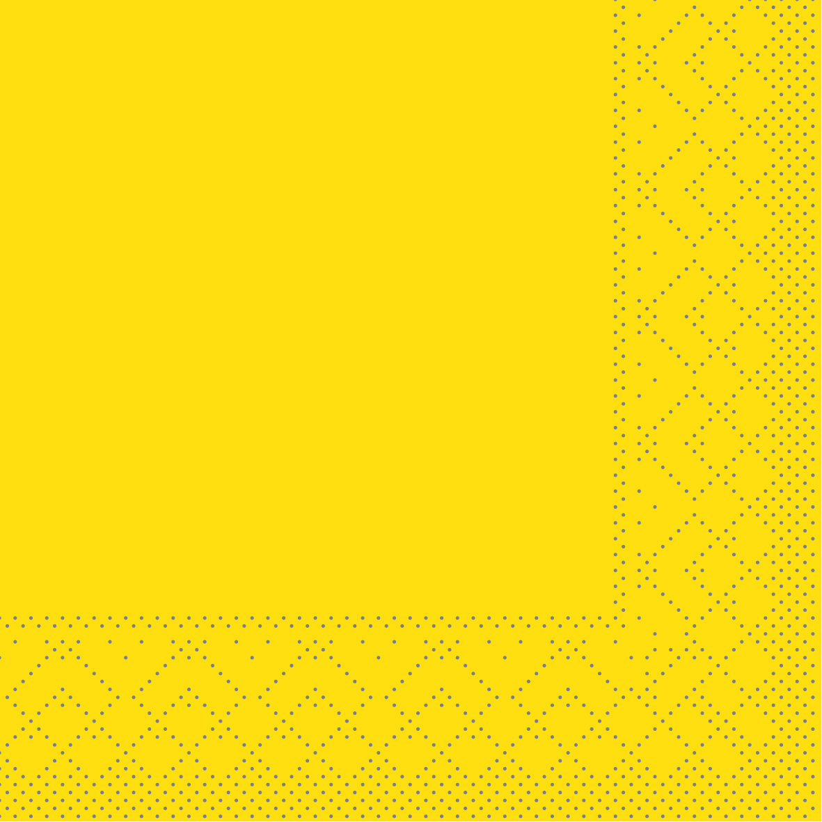 Mank Serviette 3-lagig, Tissue 1/4 Falz, 24 x 24 cm, Basic gelb