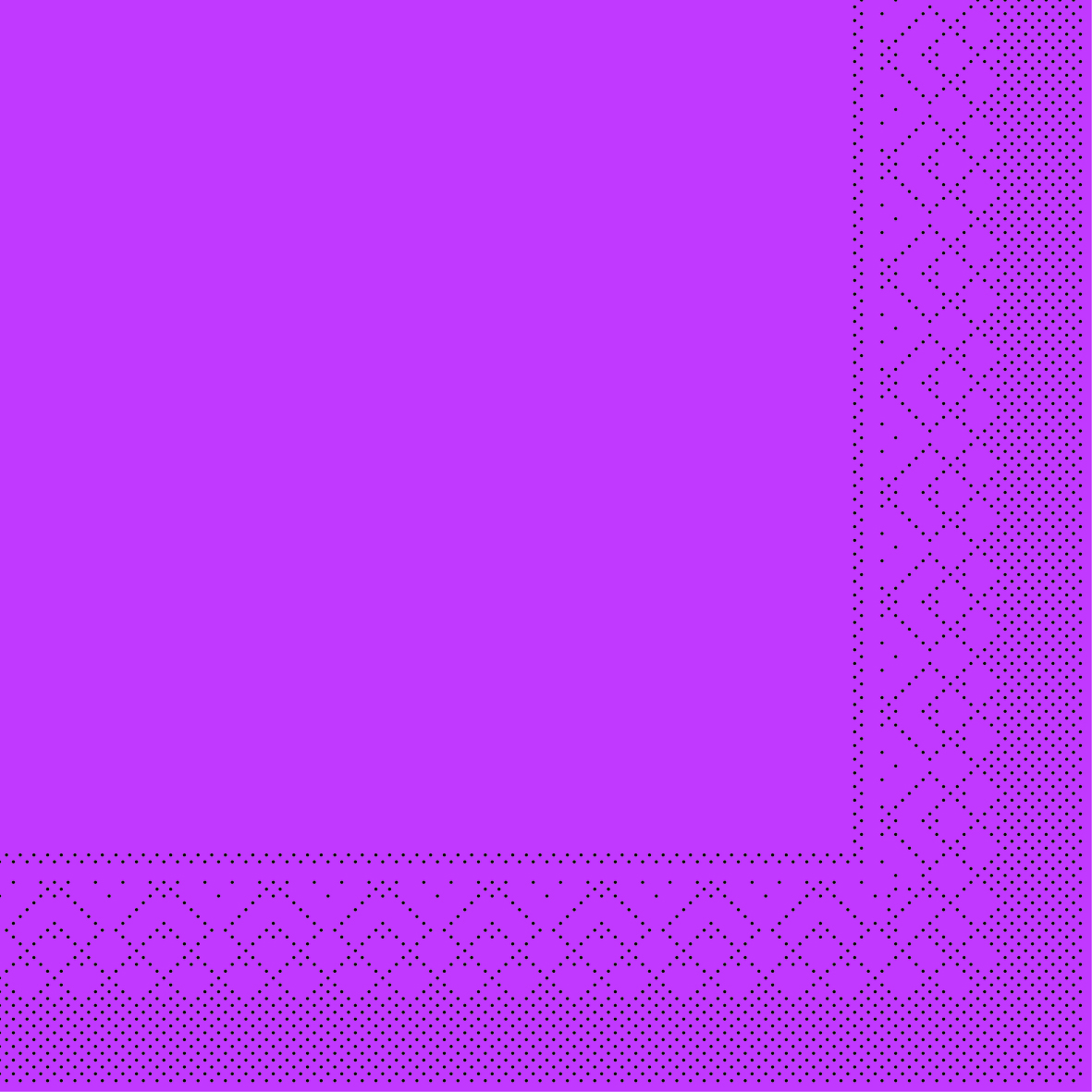 Mank Serviette 3-lagig, Tissue 1/4 Falz, 40 x 40 cm, Basic violett