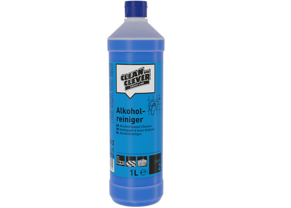 clean and clever Alkoholreiniger SMA 2 flüssig, pH: 10,5, alkoholhaltig, blau