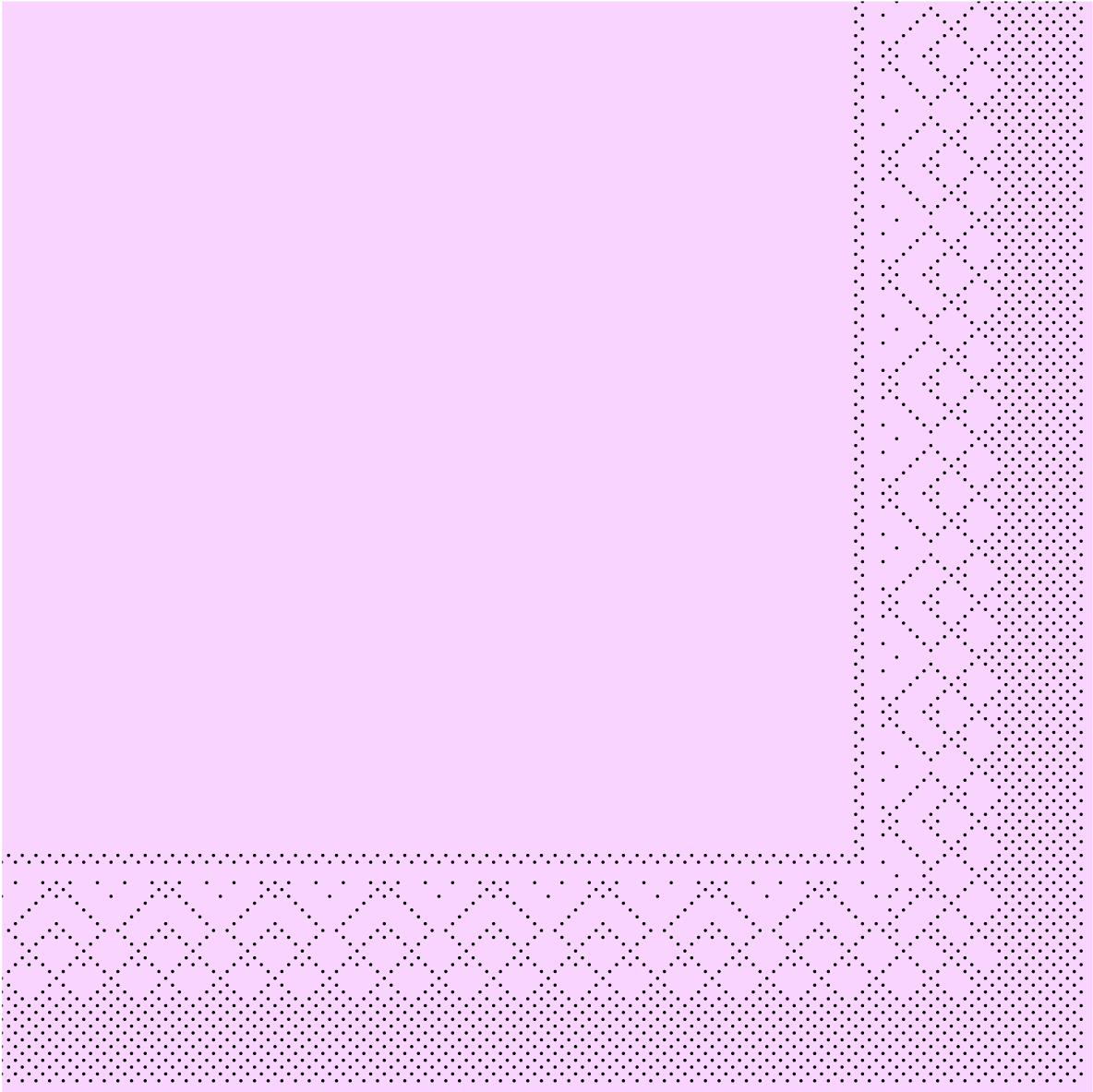 Mank Serviette 3-lagig, Tissue 1/4 Falz, 25 x 25 cm, Basic rosa