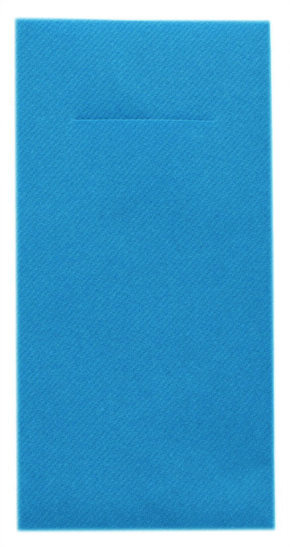 Mank Pocket-Napkins Linclass 1/8 Falz, 40 x 40 cm, Basic aquablau