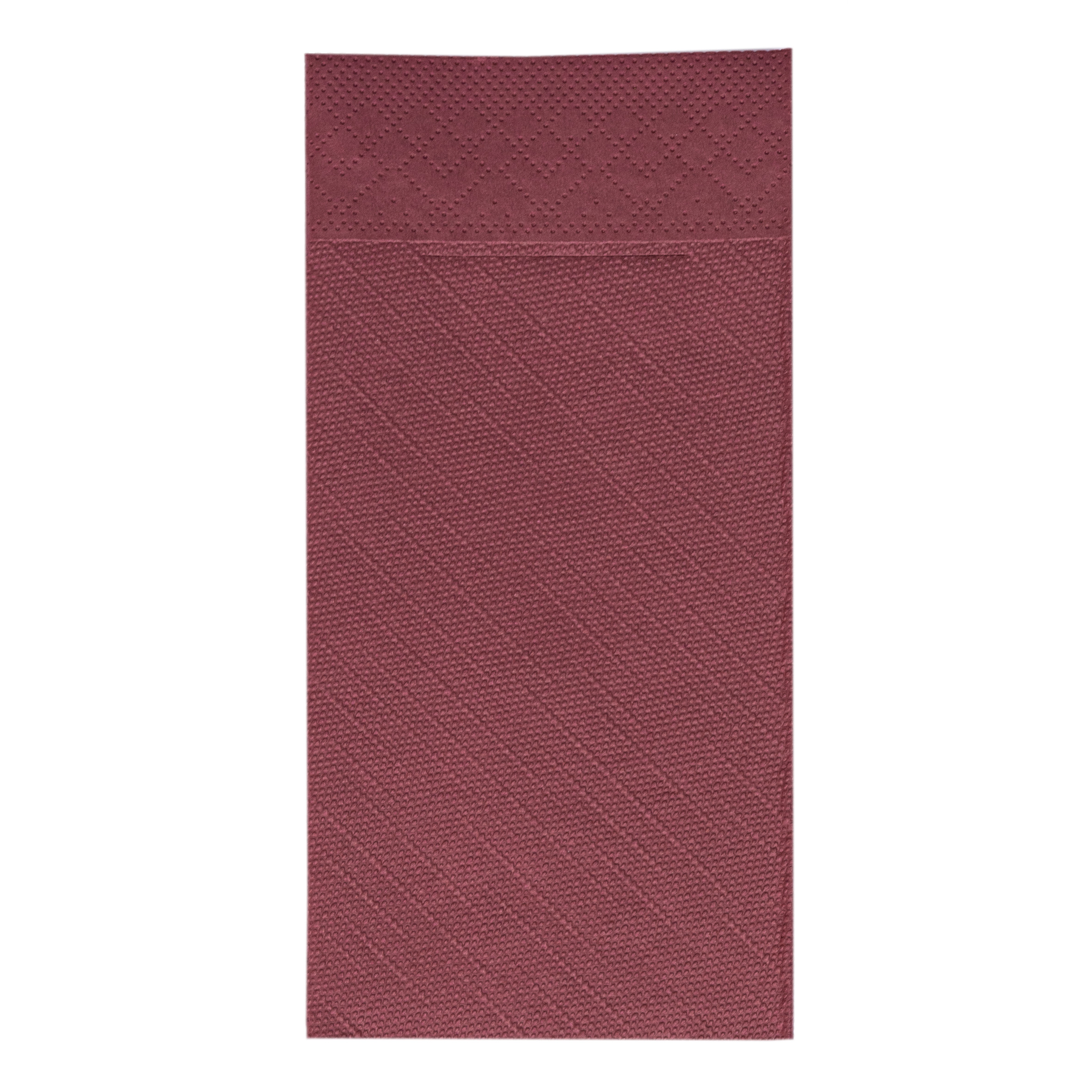 Mank Pocket-Napkins 4-lagig, Tissue-Deluxe 1/8 Falz, 40 x 40 cm, Basic bordeaux