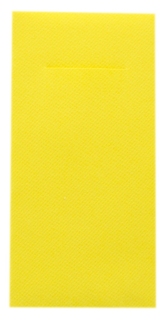 Mank Pocket-Napkins Linclass 1/8 Falz, 40 x 40 cm, Basic gelb