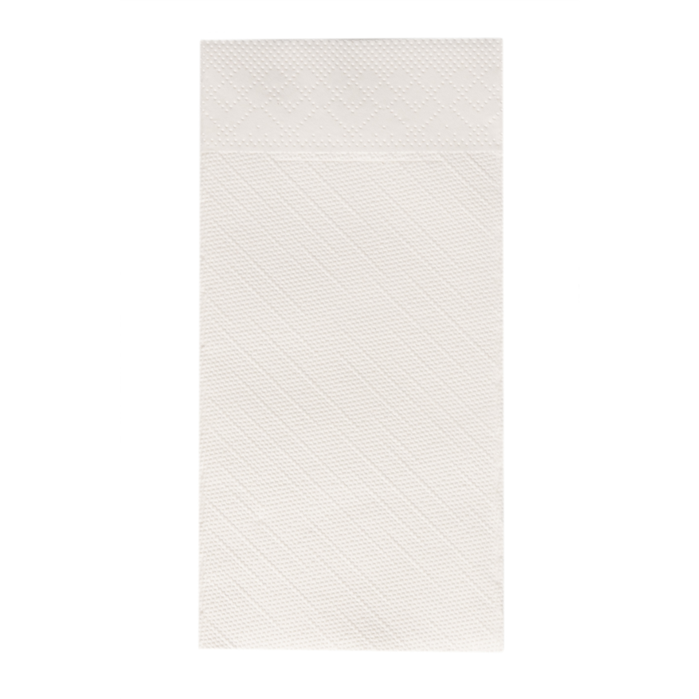 Mank Pocket-Napkins 4-lagig, Tissue-Deluxe 1/8 Falz, 40 x 40 cm, Basic weiss