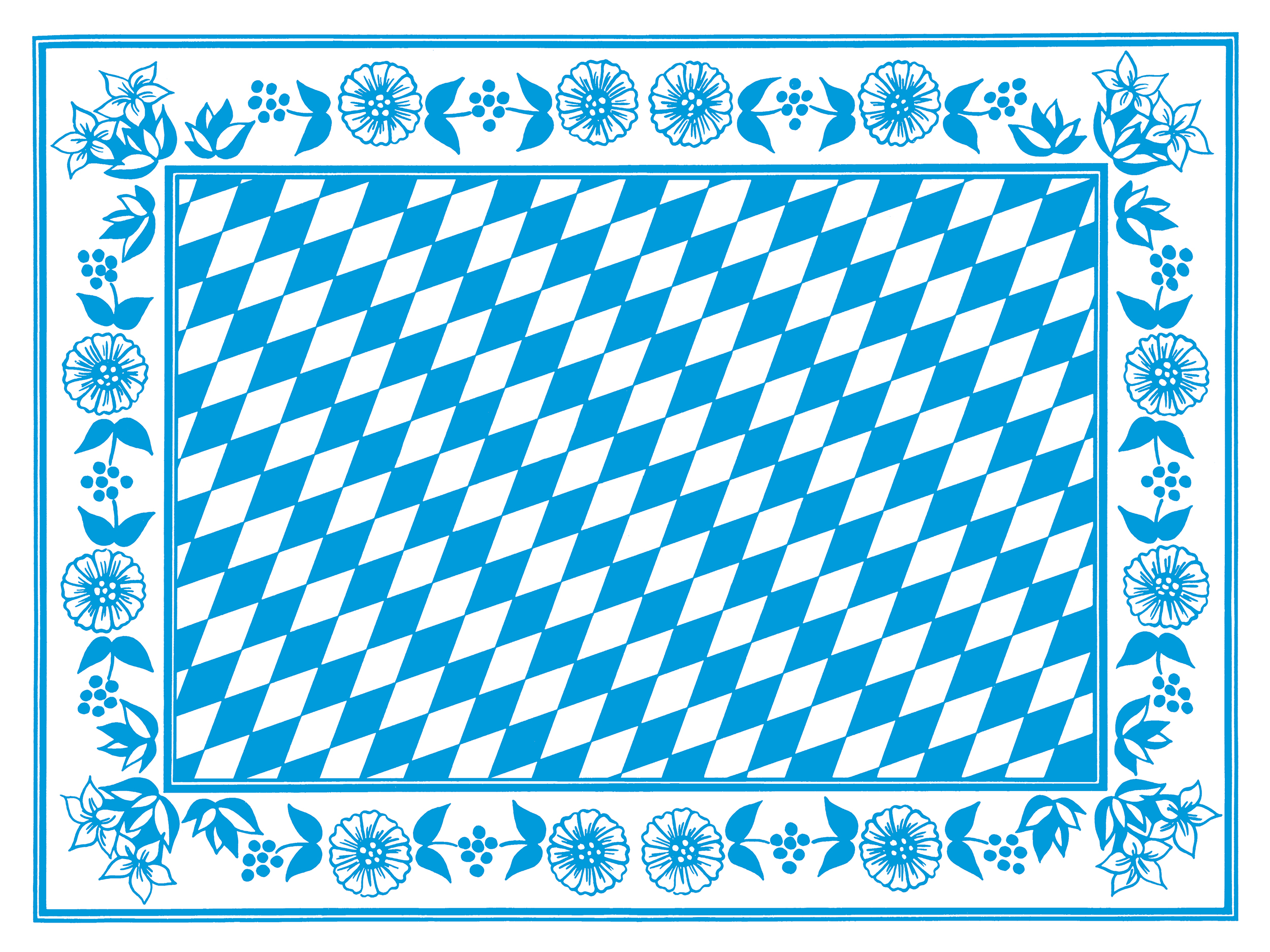 Dunicel-Tischsets , 30 x 40 cm, Bayer. Raute