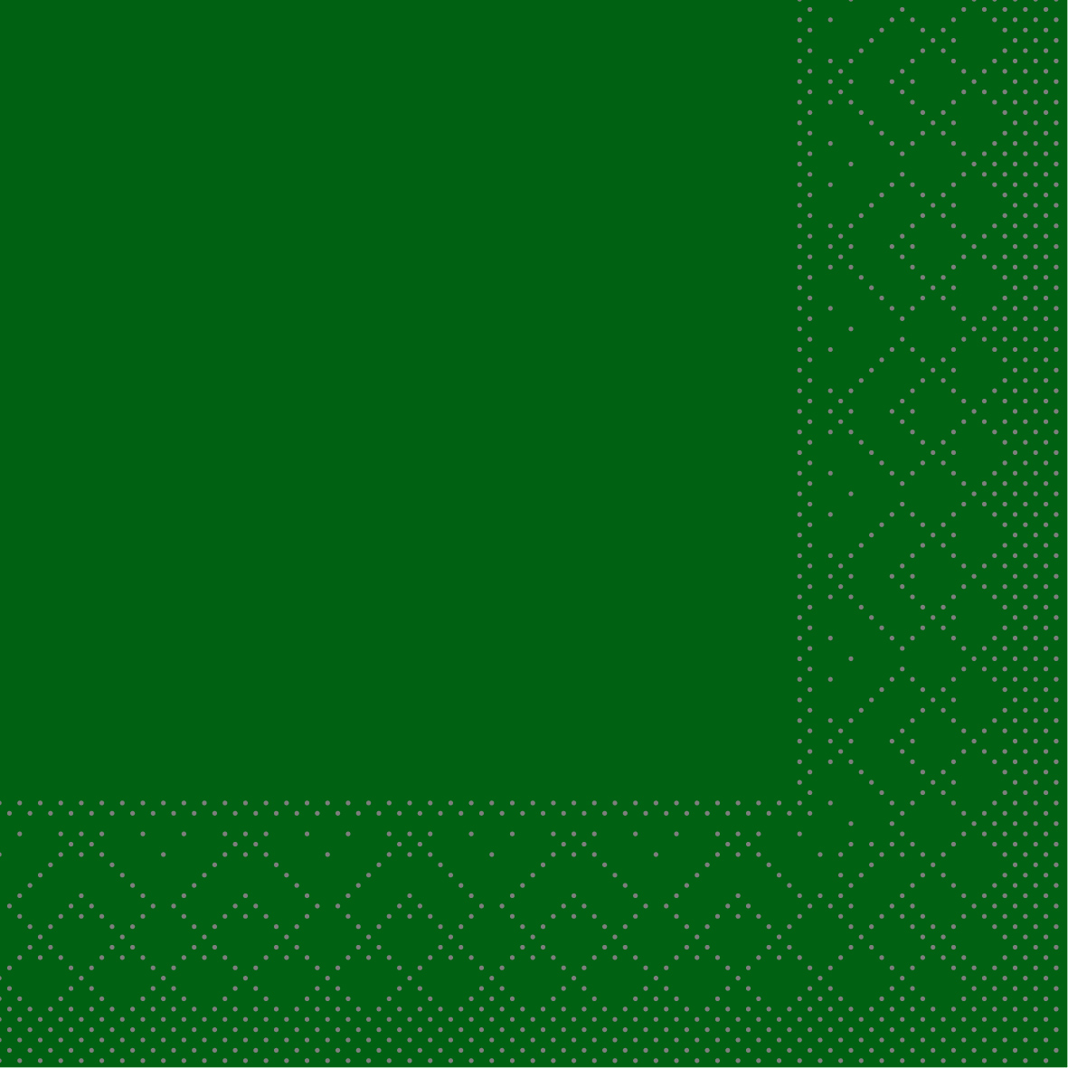 Mank Serviette 3-lagig, Tissue 1/4 Falz, 24 x 24 cm, Basic grün
