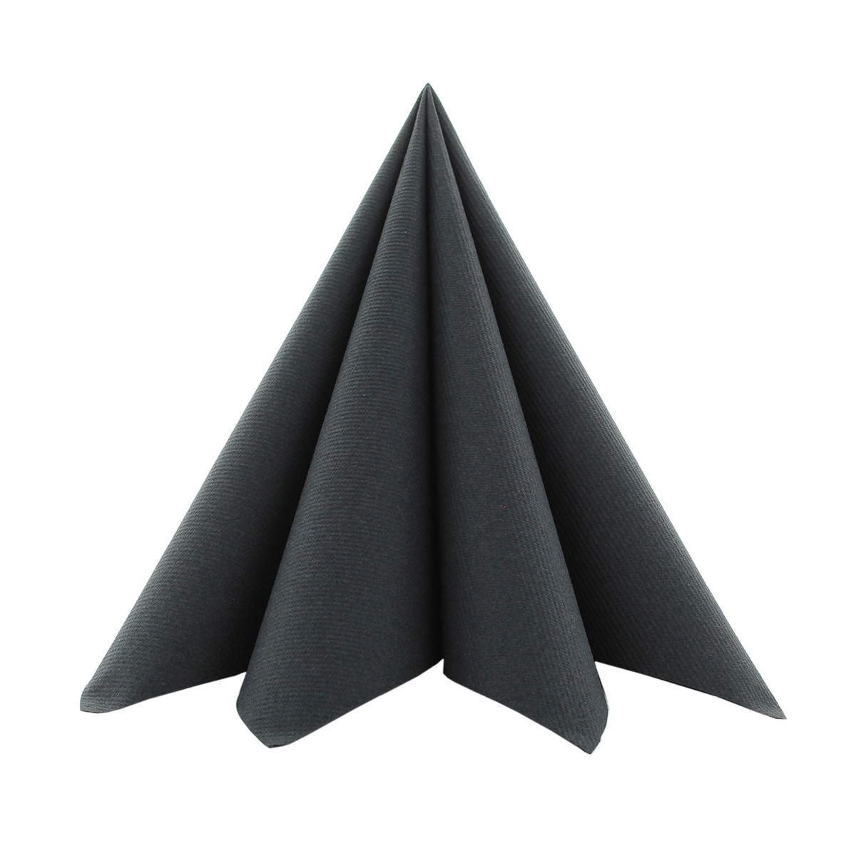 Mank Serviette Softpoint 1/4 Falz, 40 x 40 cm, Basic schwarz
