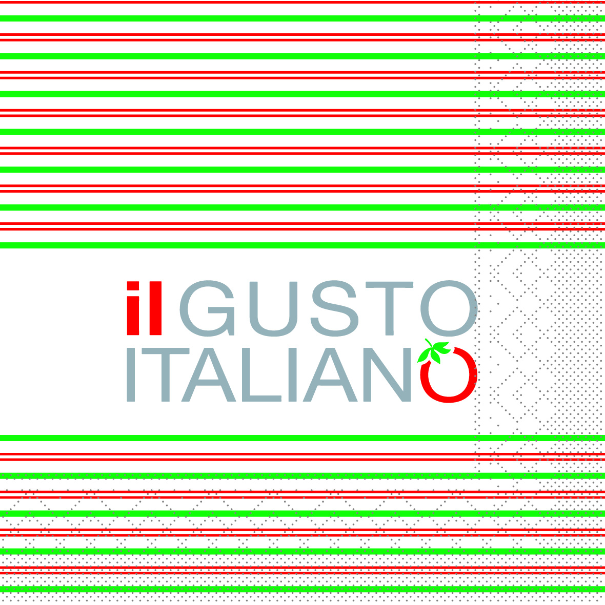 Mank Serviette 3-lagig, Tissue 1/4 Falz, 40 x 40 cm, Il Gusto Italiano