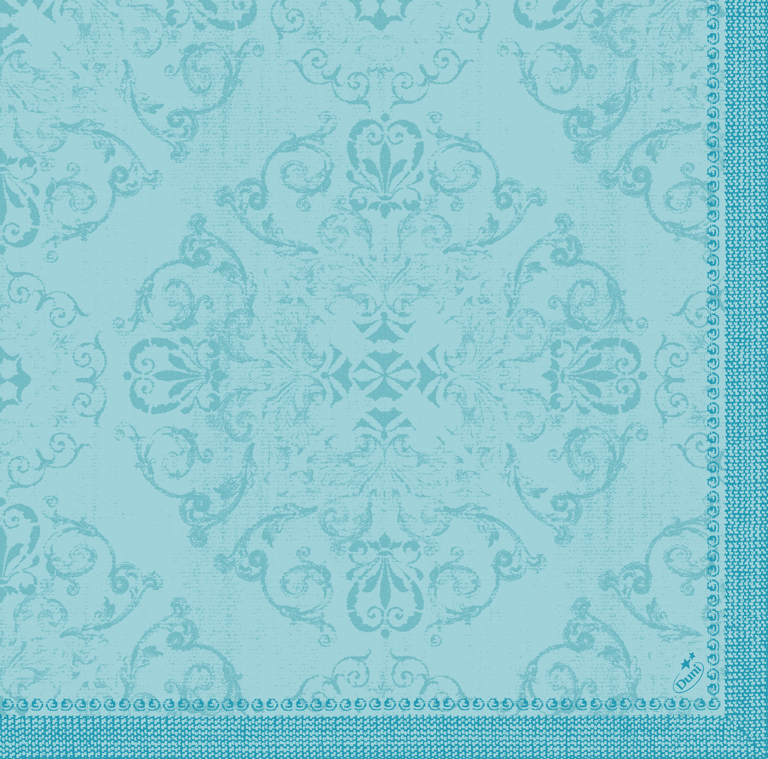 Dunilin-Servietten 1/4 Falz, 40 x 40 cm, Opulent mint blue