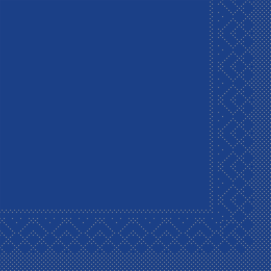 Mank Serviette 3-lagig, Tissue 1/4 Falz, 40 x 40 cm, Basic blau