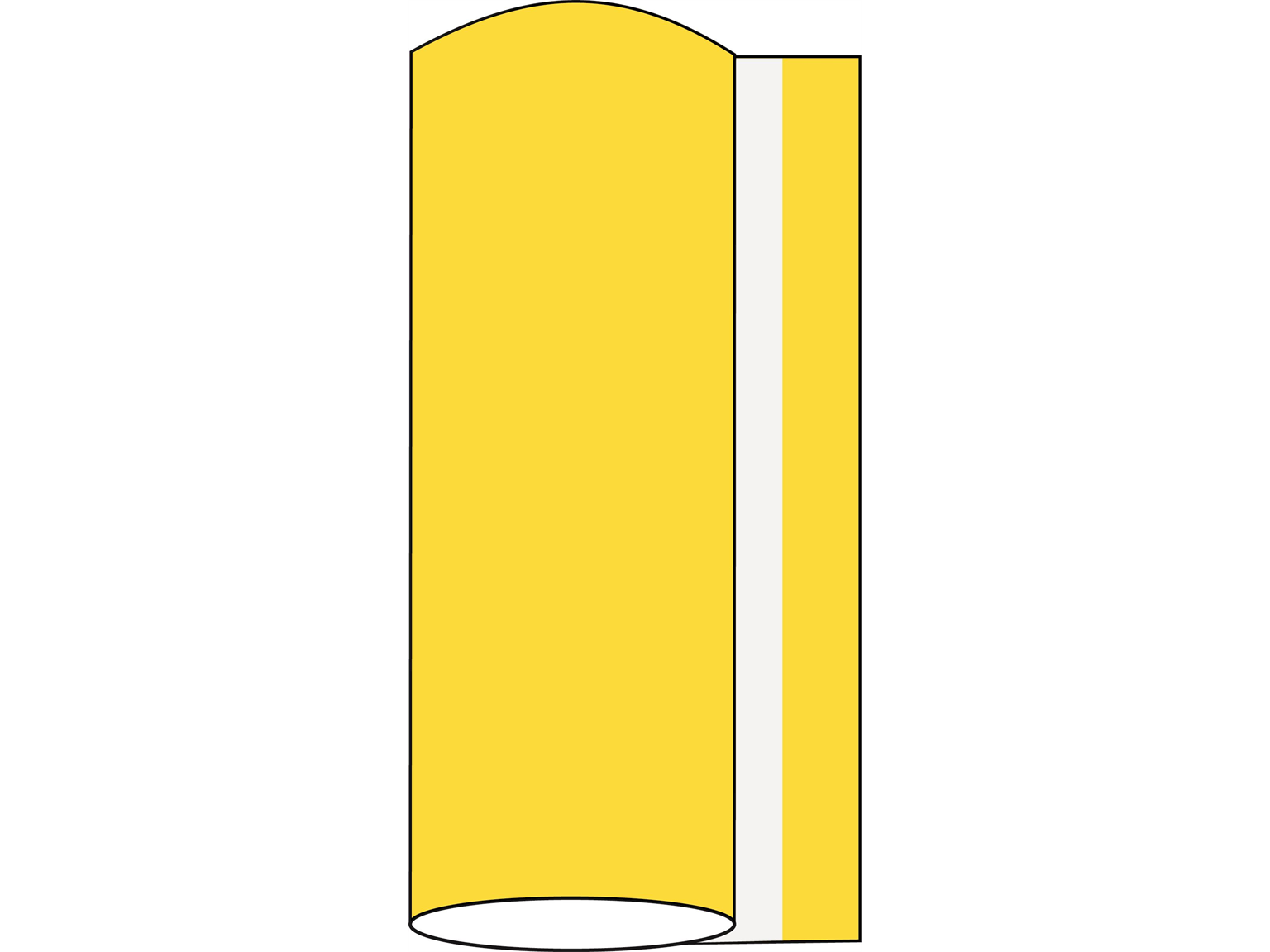 Mank Tischläufer Linclass 40 cm x 24 m, Basic gelb