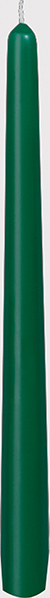 Leuchterkerzen, ca. 7h , 250 x 22 mm, jägergrün