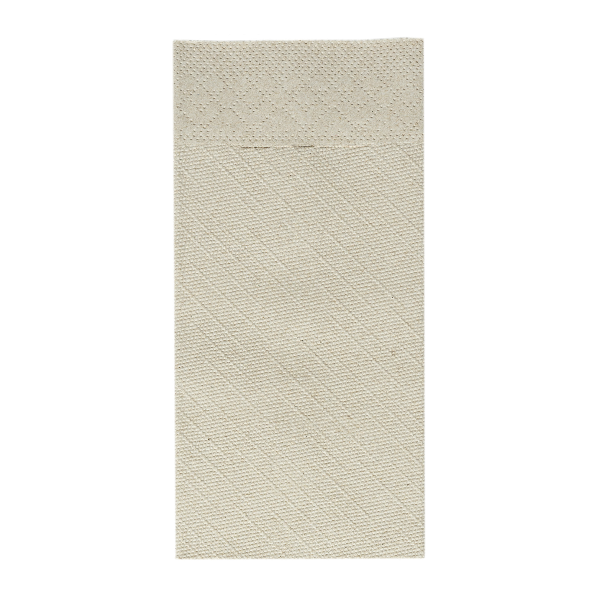 Mank Pocket-Napkins 3-lagig, Tissue-Deluxe-Light 1/8 Falz, 40 x 40 cm, Basic recycled braun