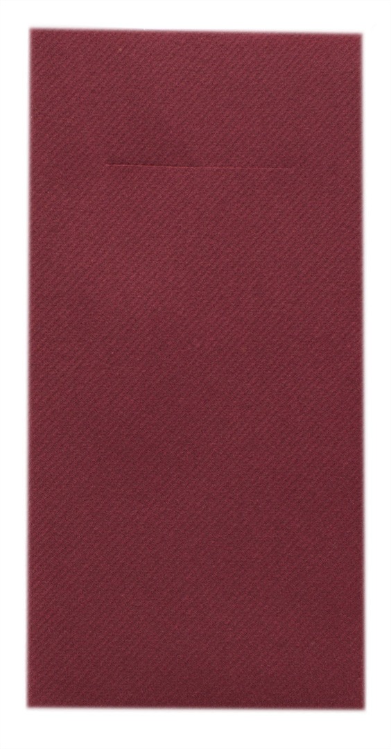 Mank Pocket-Napkins Linclass 1/8 Falz, 40 x 40 cm, Basic bordeaux