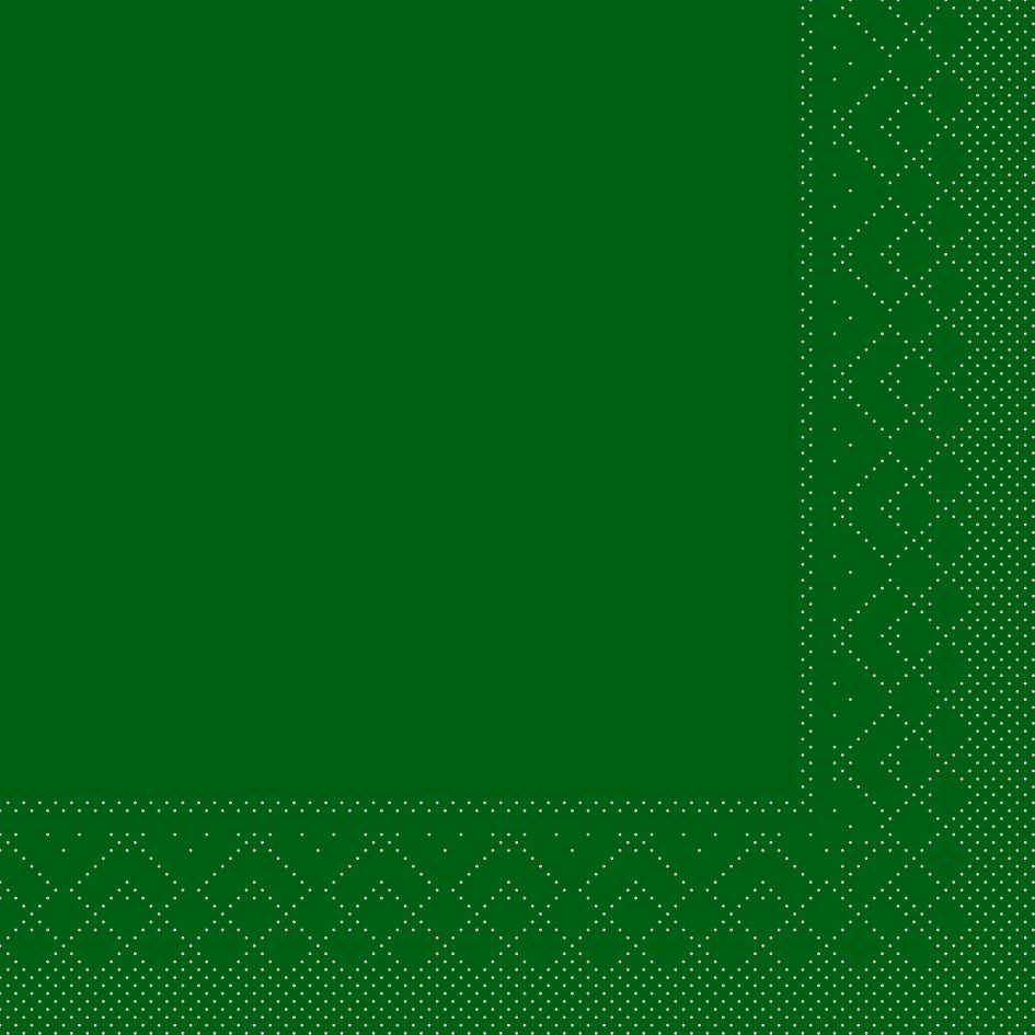 Mank Serviette 3-lagig, Tissue 1/4 Falz, 40 x 40 cm, Basic grün