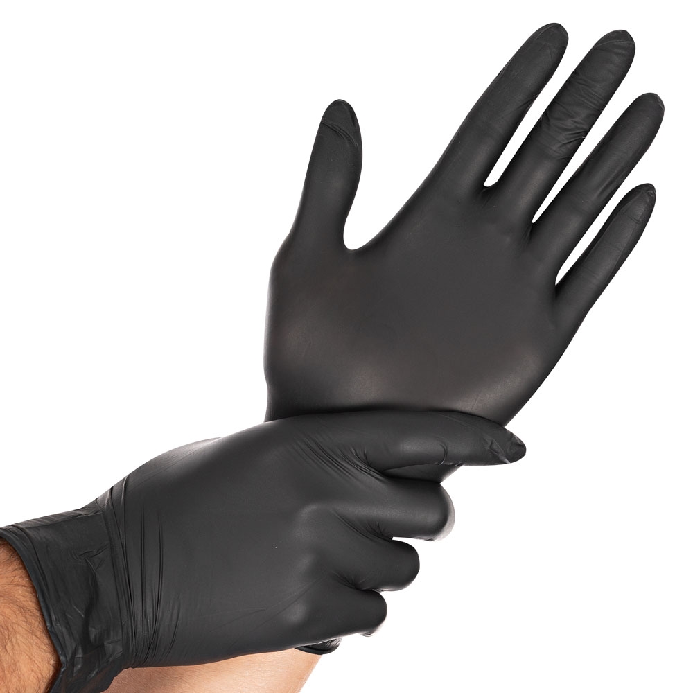 Nitril Handschuhe Safe Light  ungepudert, Grösse XL, schwarz