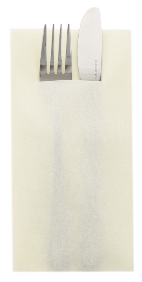 Mank Pocket-Napkins Linclass 1/8 Falz, 40 x 40 cm, Basic champagner