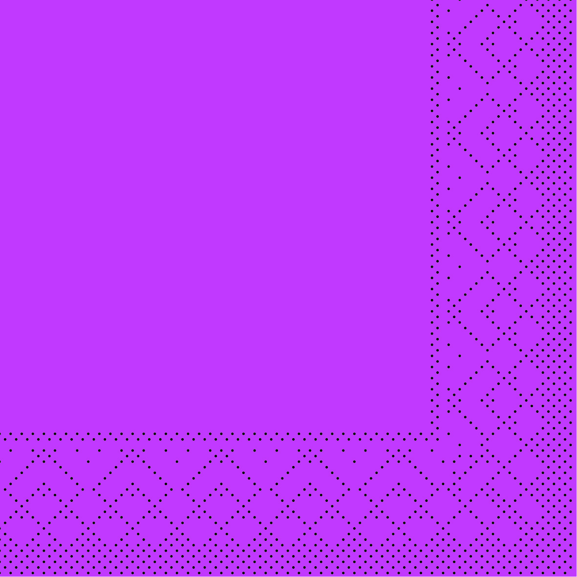 Mank Serviette 3-lagig, Tissue 1/4 Falz, 24 x 24 cm, Basic violett