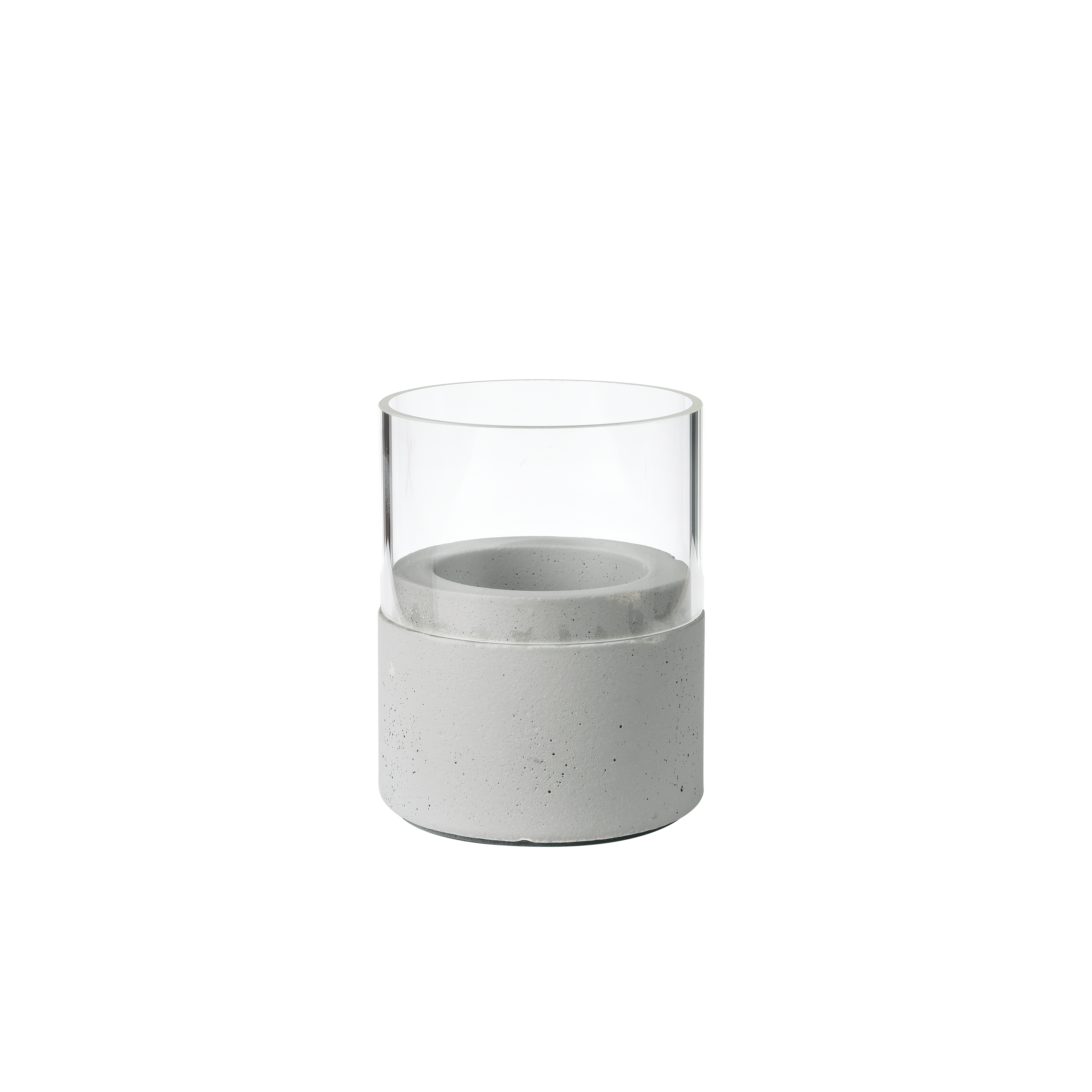 Kerzenhalter Neat , 70 x 61 mm, grey, Glas