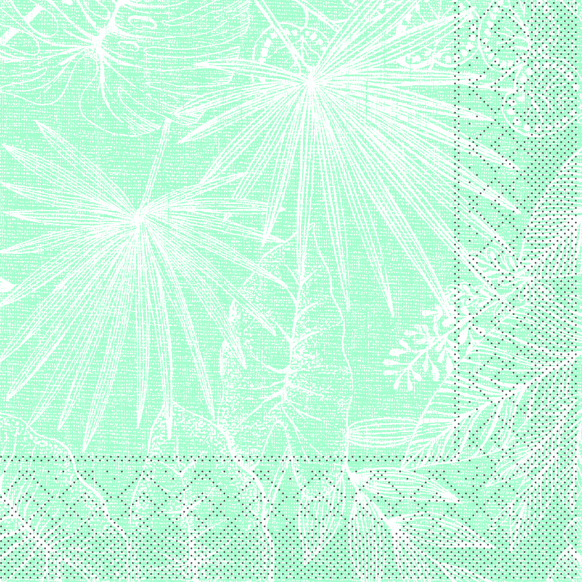 Mank Serviette 3-lagig, Tissue 1/4 Falz, 33 x 33 cm, Kona sky