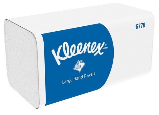 Handtuch Kleenex, Interfold, 2-lagig,  21.5x31.5cm, Airflex, weiss