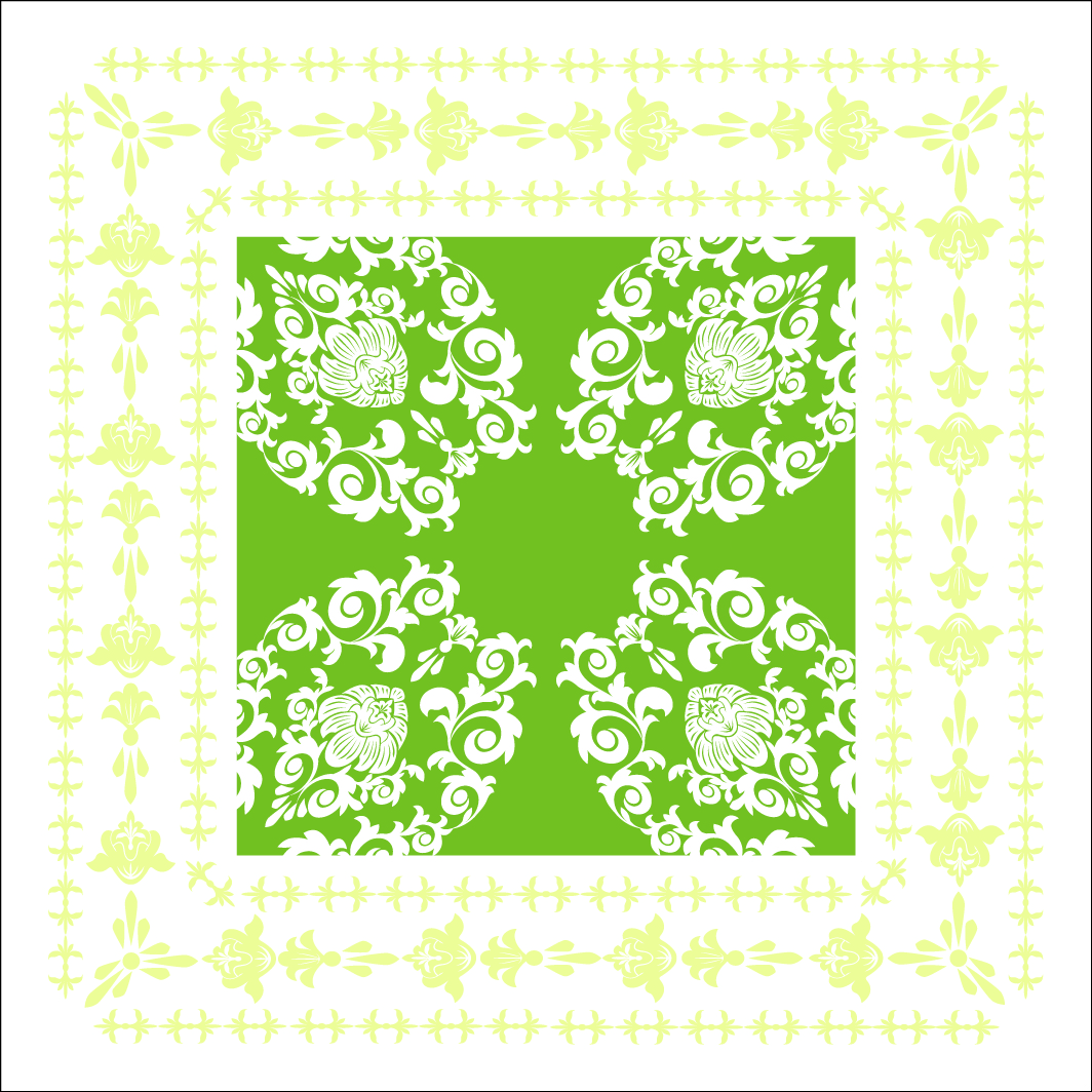 Mank Deckchen 9-lagig, Tissue 95 x 95 mm, Pascal lindgrün