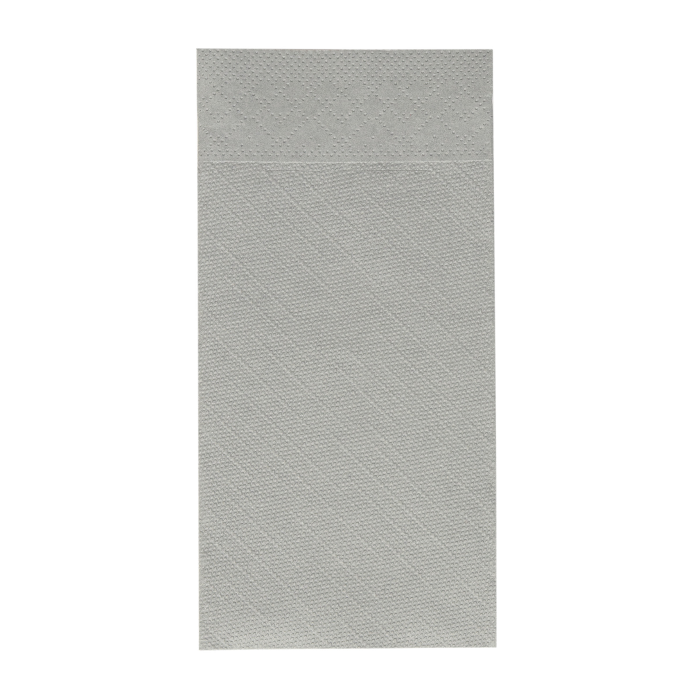 Mank Pocket-Napkins 3-lagig, Tissue-Deluxe-Light 1/8 Falz, 40 x 40 cm, Basic grau