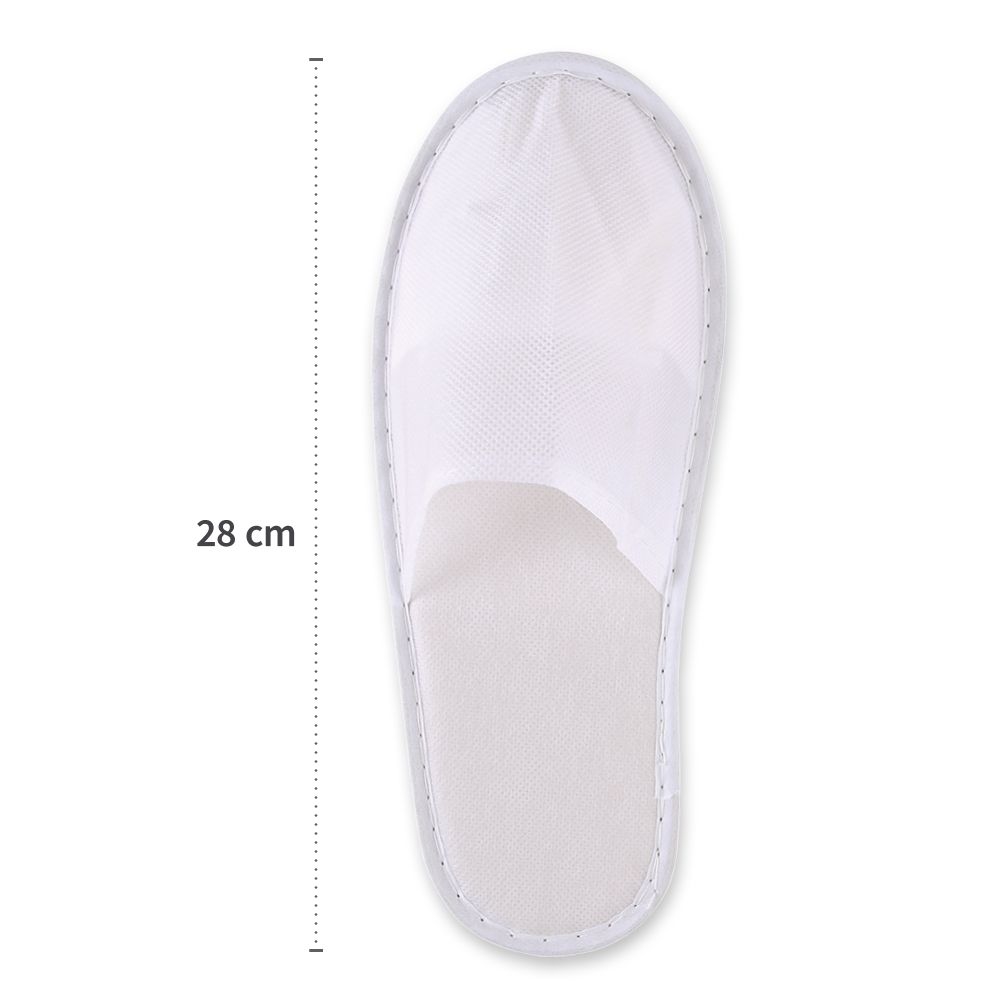Einweg-Slipper Schuhe, weiss Obermat. PP, 28cm lang, leichte Qualität