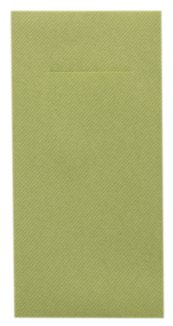 Mank Pocket-Napkins Linclass 1/8 Falz, 40 x 40 cm, Basic oliv