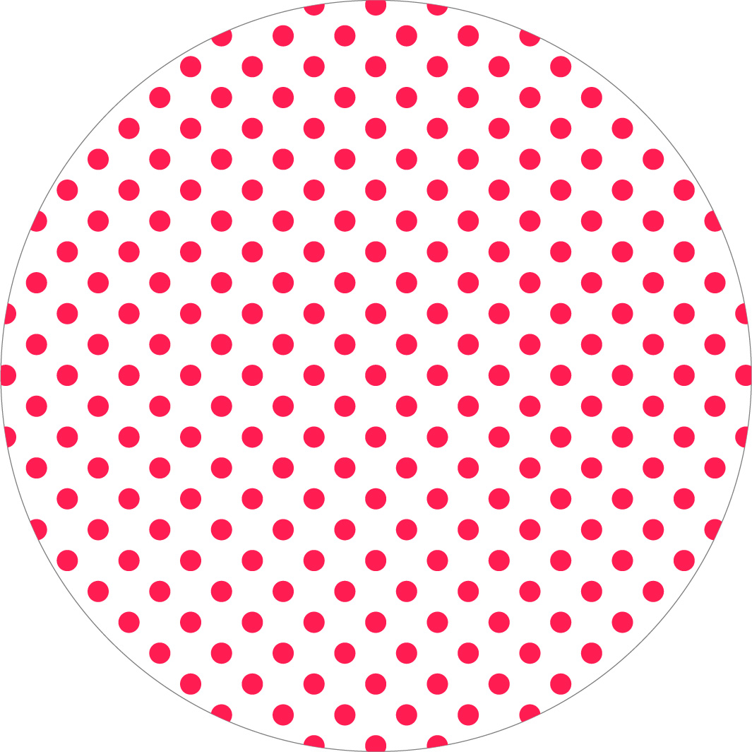 Mank Deckchen Tissue + PE 90 mm, Antonia-Punkte  rot