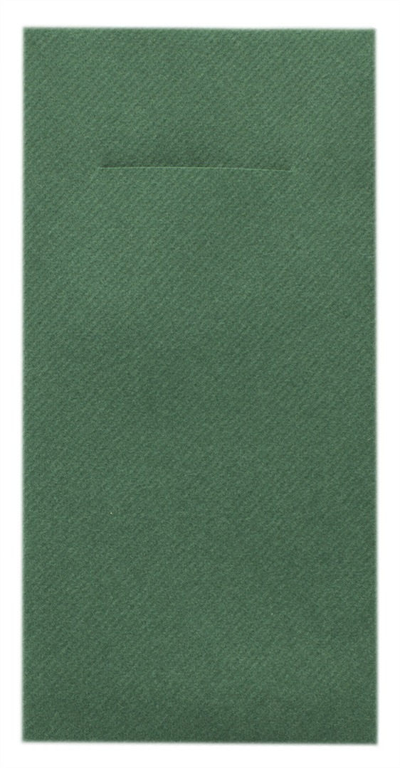 Mank Pocket-Napkins Linclass 1/8 Falz, 40 x 40 cm, Basic dunkelgrün