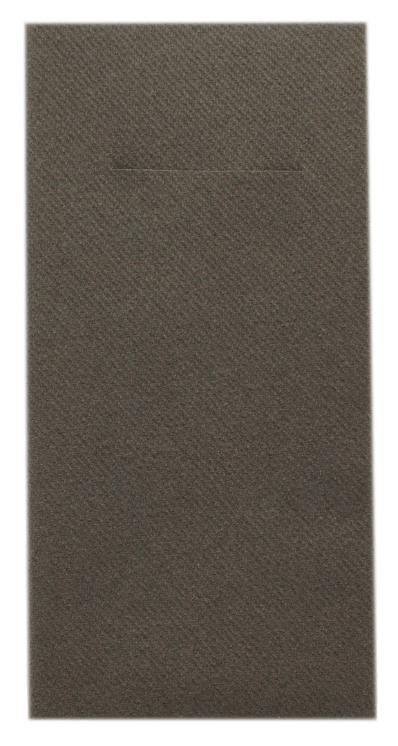 Mank Pocket-Napkins Linclass 1/8 Falz, 40 x 40 cm, Basic braun