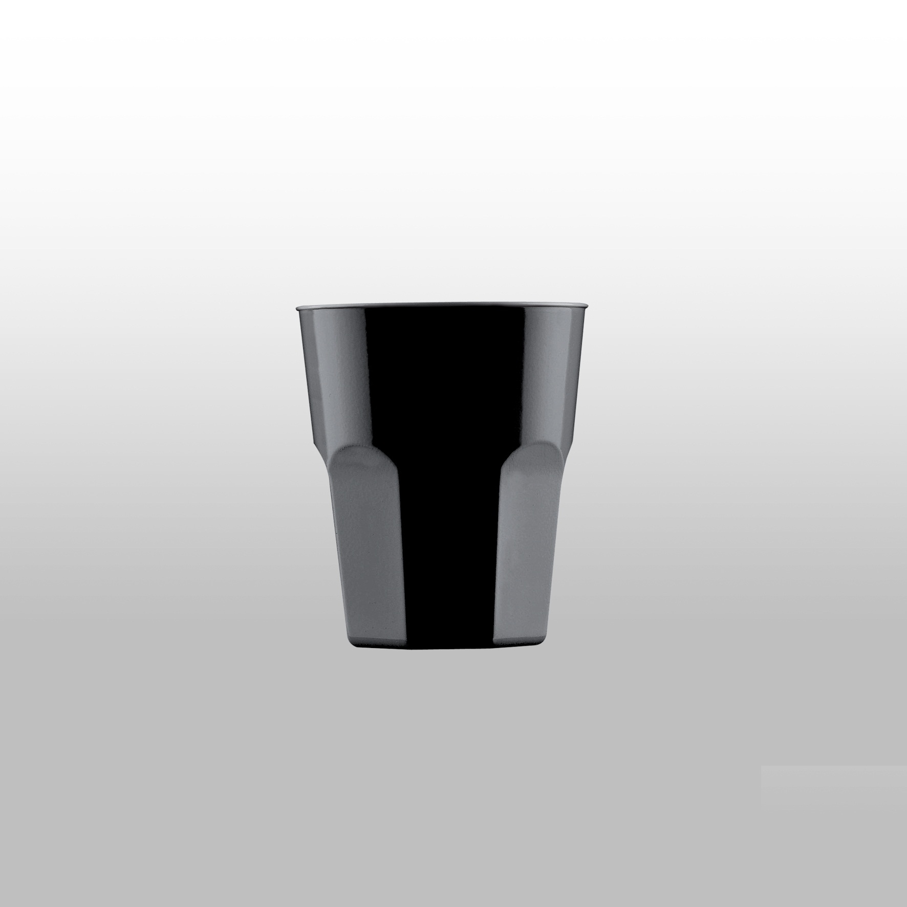 Schnapsglas 20 + 40ml, (geeicht), PP, schwarz (4067-19)
