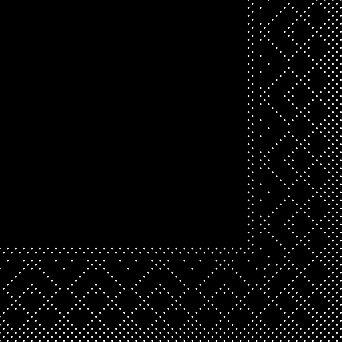 Mank Serviette 3-lagig, Tissue 1/4 Falz, 20 x 20 cm, Basic schwarz