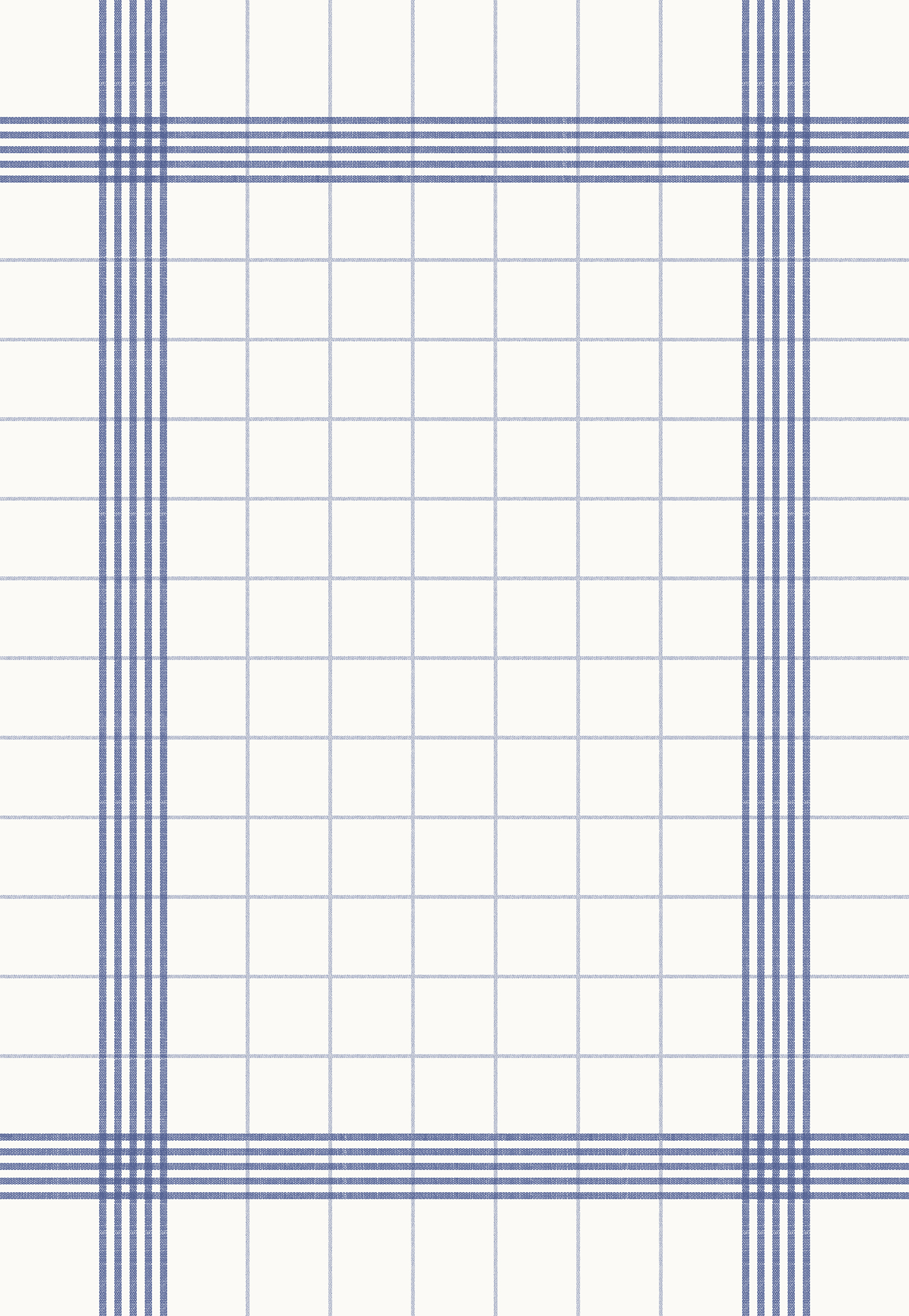 Towel Napkin flat-pack, 38 x 54 cm, weiss/blau
