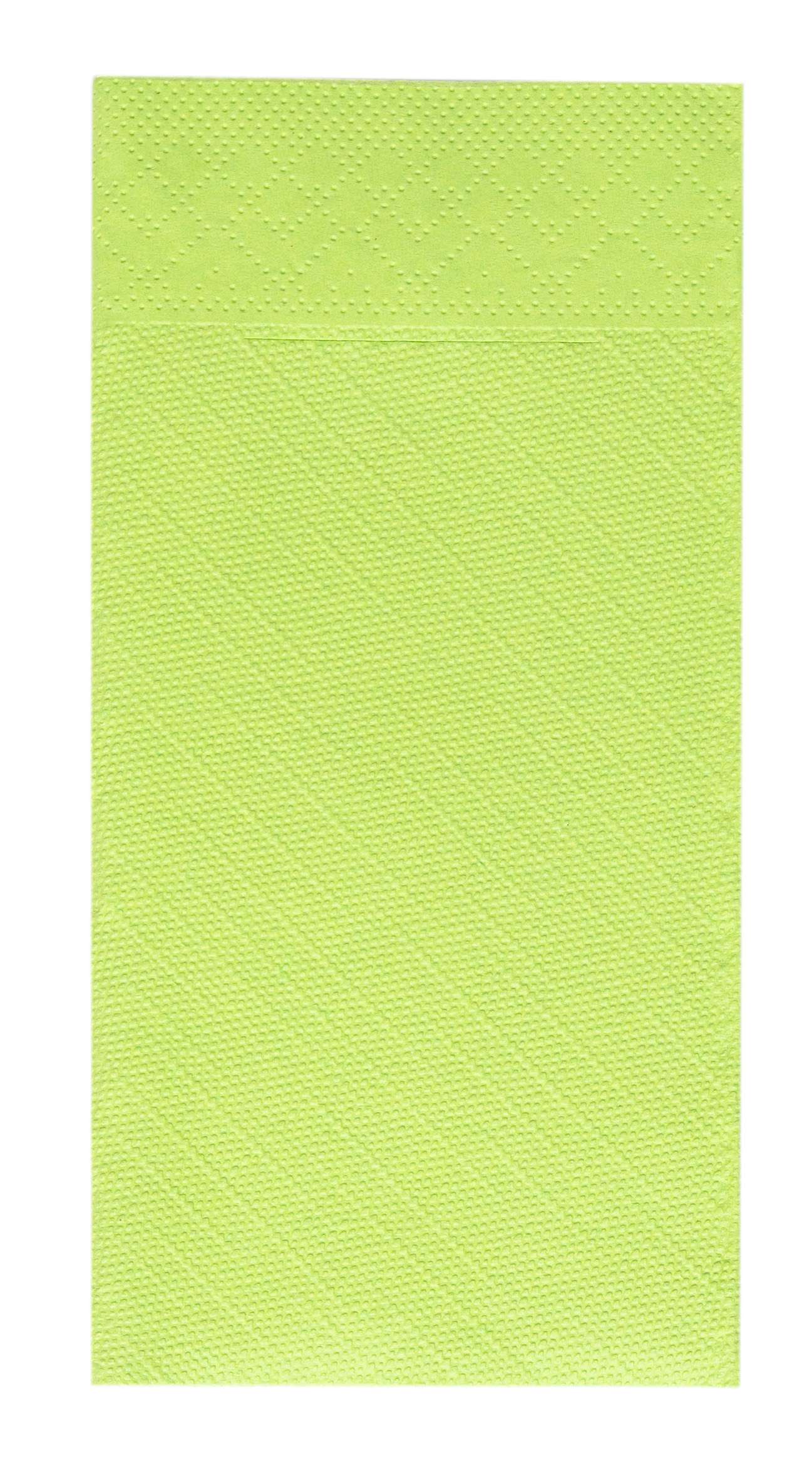Mank Pocket-Napkins 4-lagig, Tissue-Deluxe 1/8 Falz, 40 x 40 cm, Basic kiwi