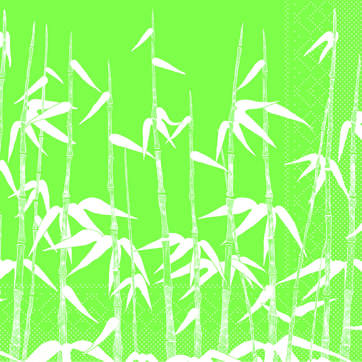 Mank Serviette 3-lagig, Tissue 1/4 Falz, 40 x 40 cm, Green Bamboo
