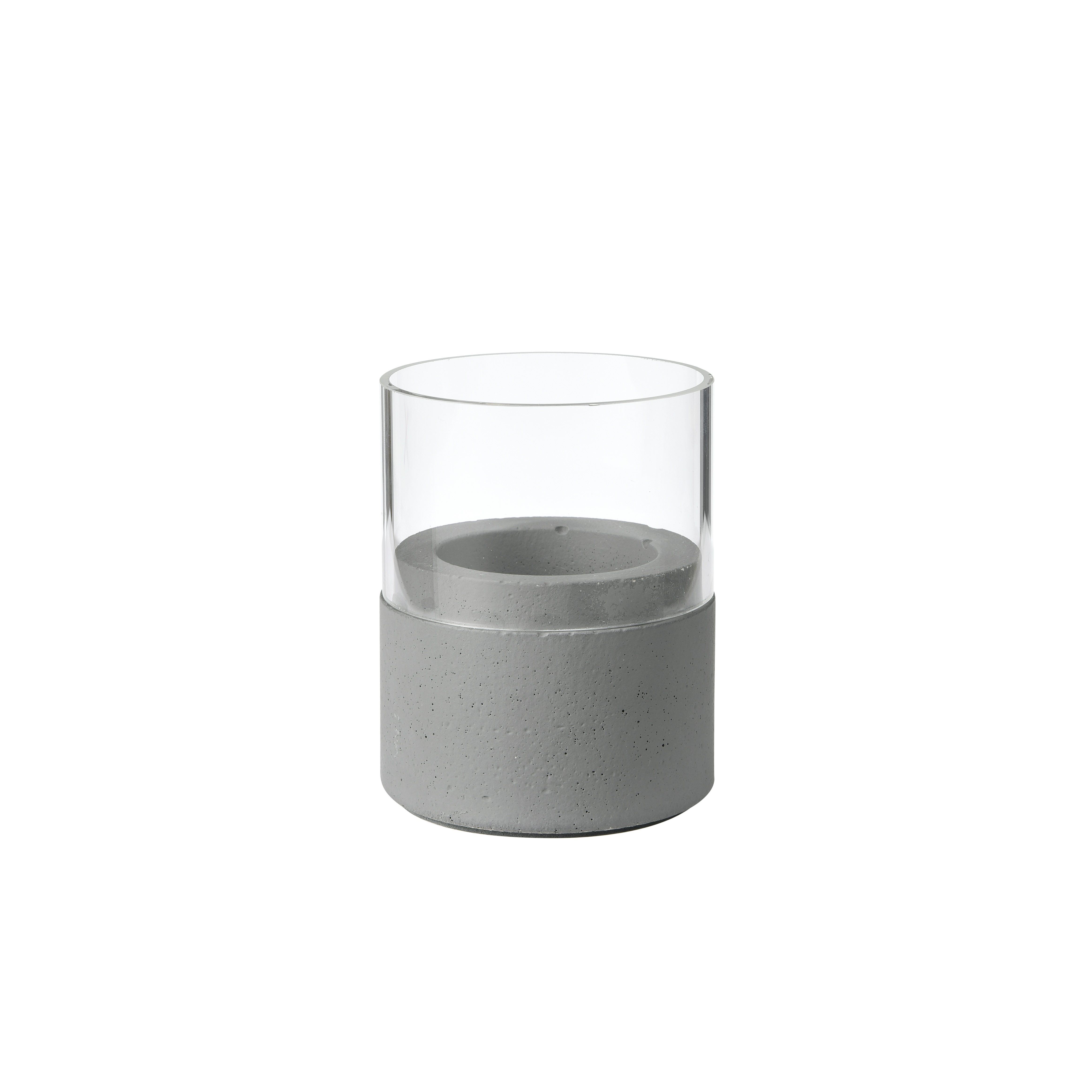 Kerzenhalter Neat , 70 x 61 mm, dark grey, Glas
